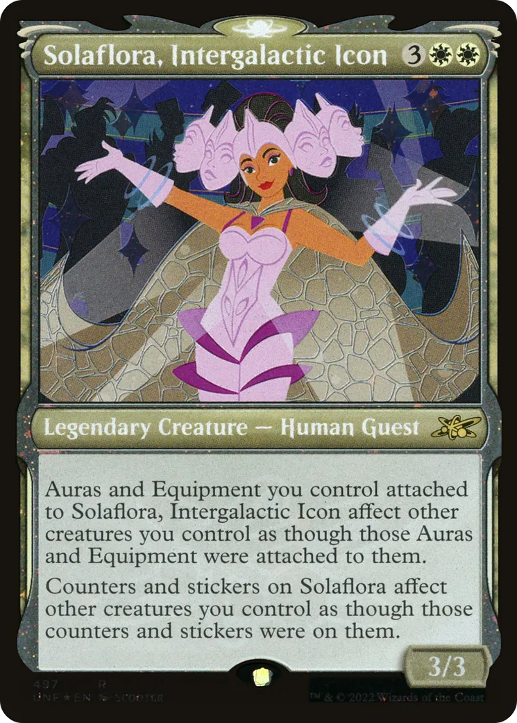 Solaflora, Intergalactic Icon — Unfinity — Magic: The Gathering