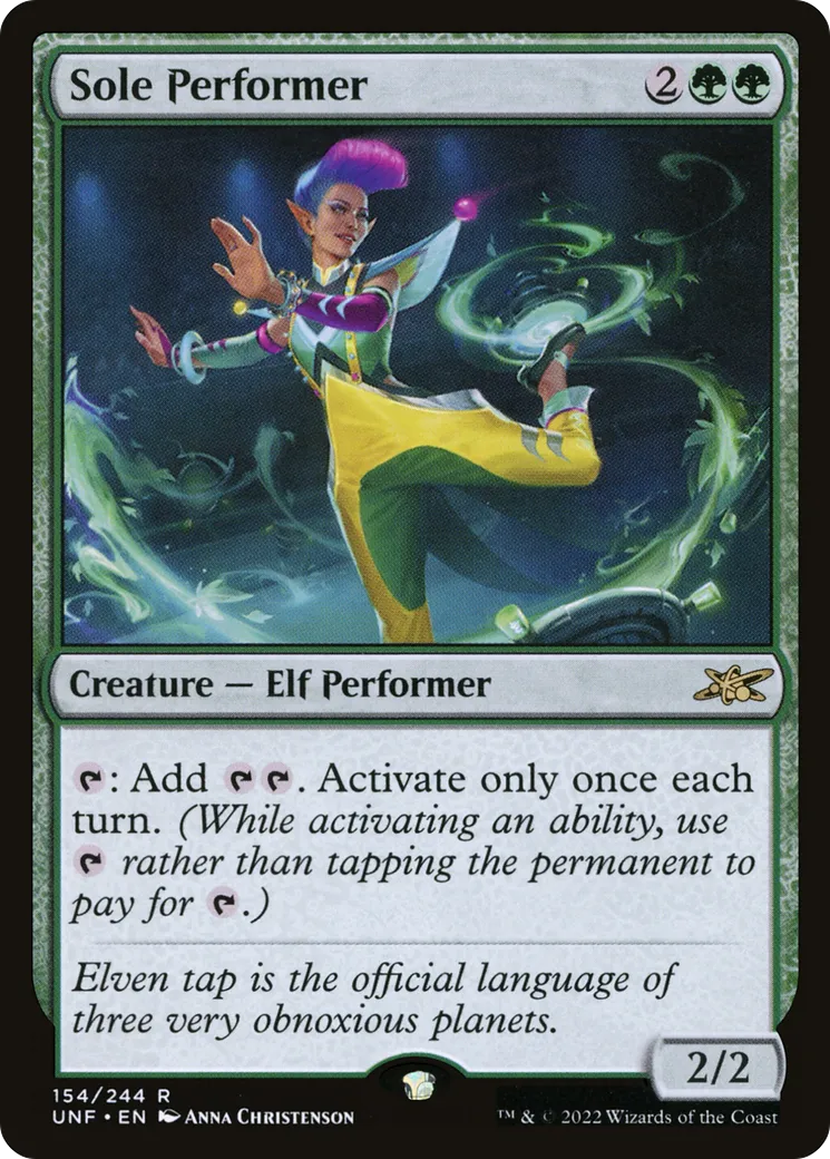 Sole Performer — Unfinity — Magic: The Gathering