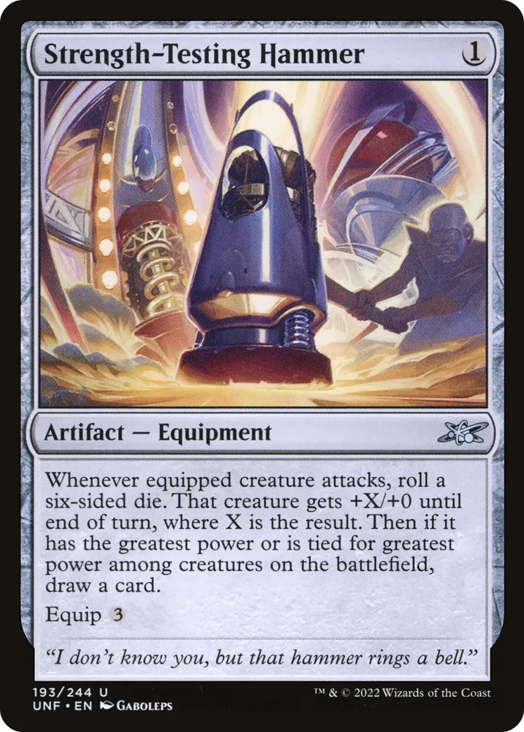 Strength-Testing Hammer — Unfinity — Magic: The Gathering