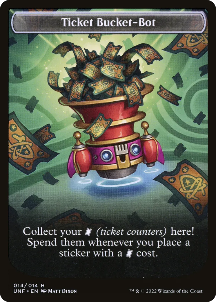 Ticket Bucket-Bot — Unfinity — Magic: The Gathering