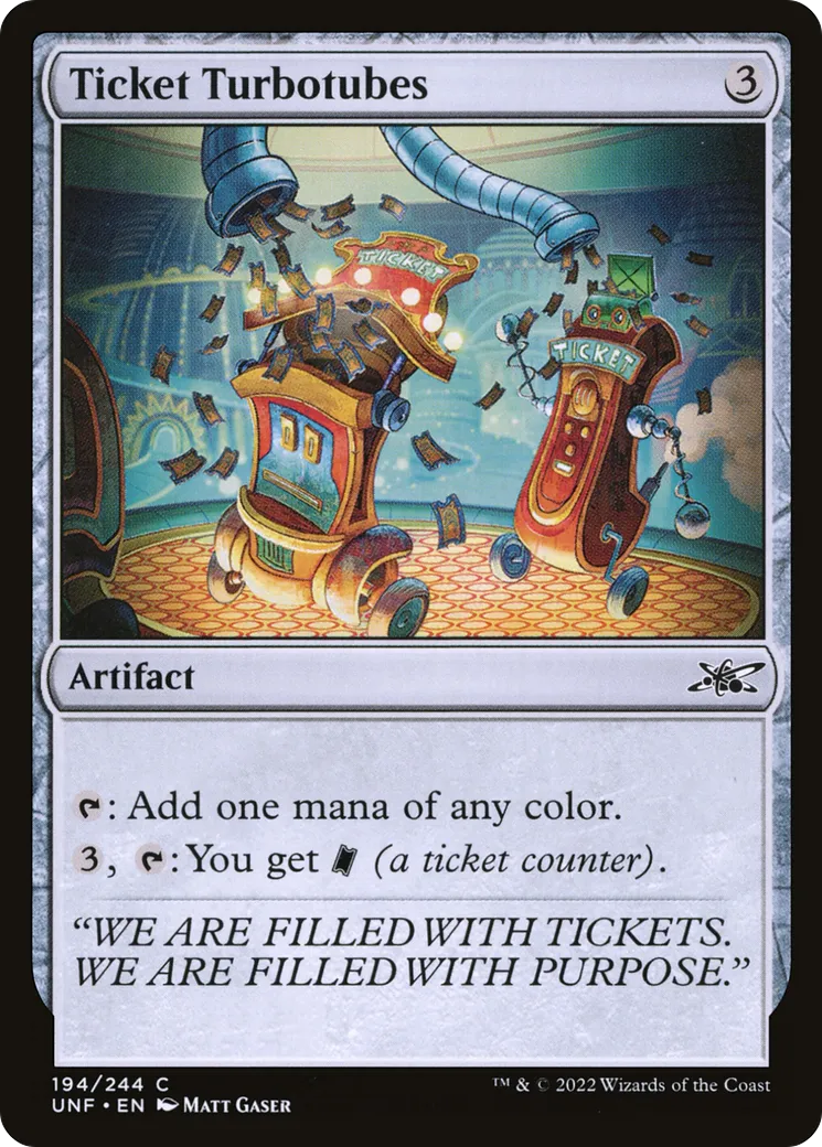 Ticket Turbotubes — Unfinity — Magic: The Gathering