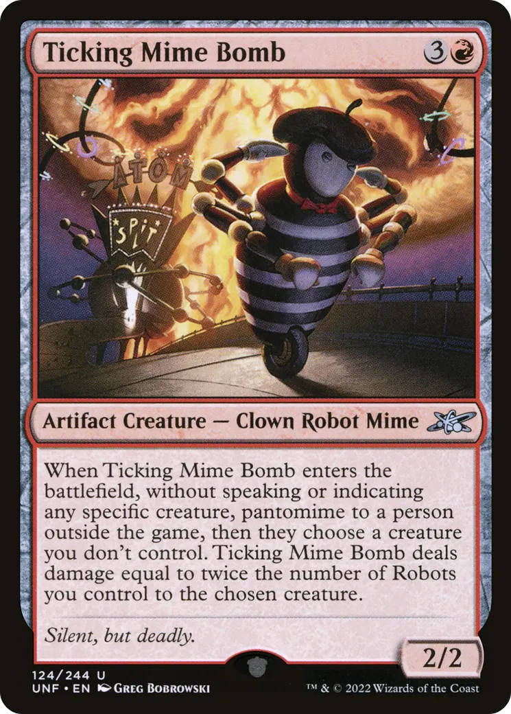 Ticking Mime Bomb — Unfinity — Magic: The Gathering