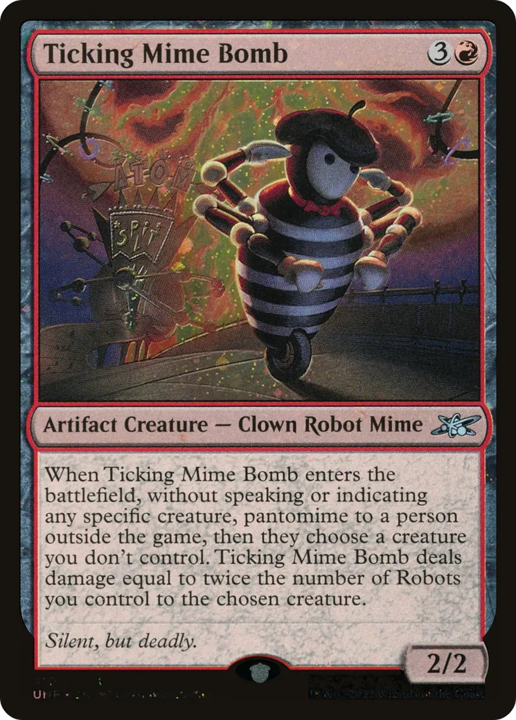 Ticking Mime Bomb — Unfinity — Magic: The Gathering