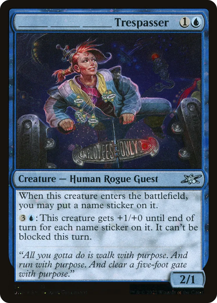 _____ _____ _____ Trespasser — Unfinity — Magic: The Gathering