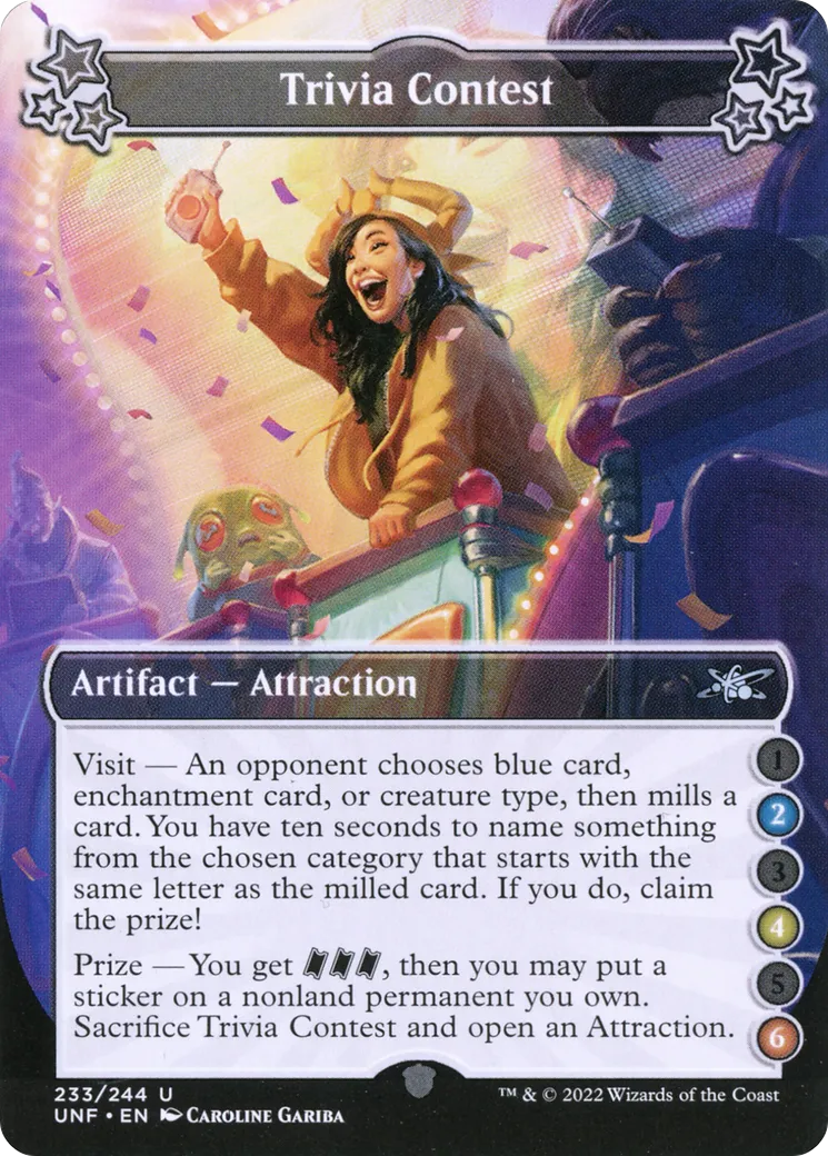 Trivia Contest — Unfinity — Magic: The Gathering