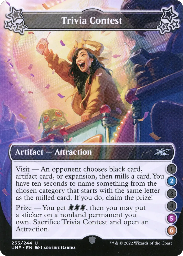 Trivia Contest — Unfinity — Magic: The Gathering