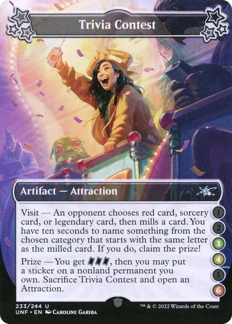 Trivia Contest — Unfinity — Magic: The Gathering
