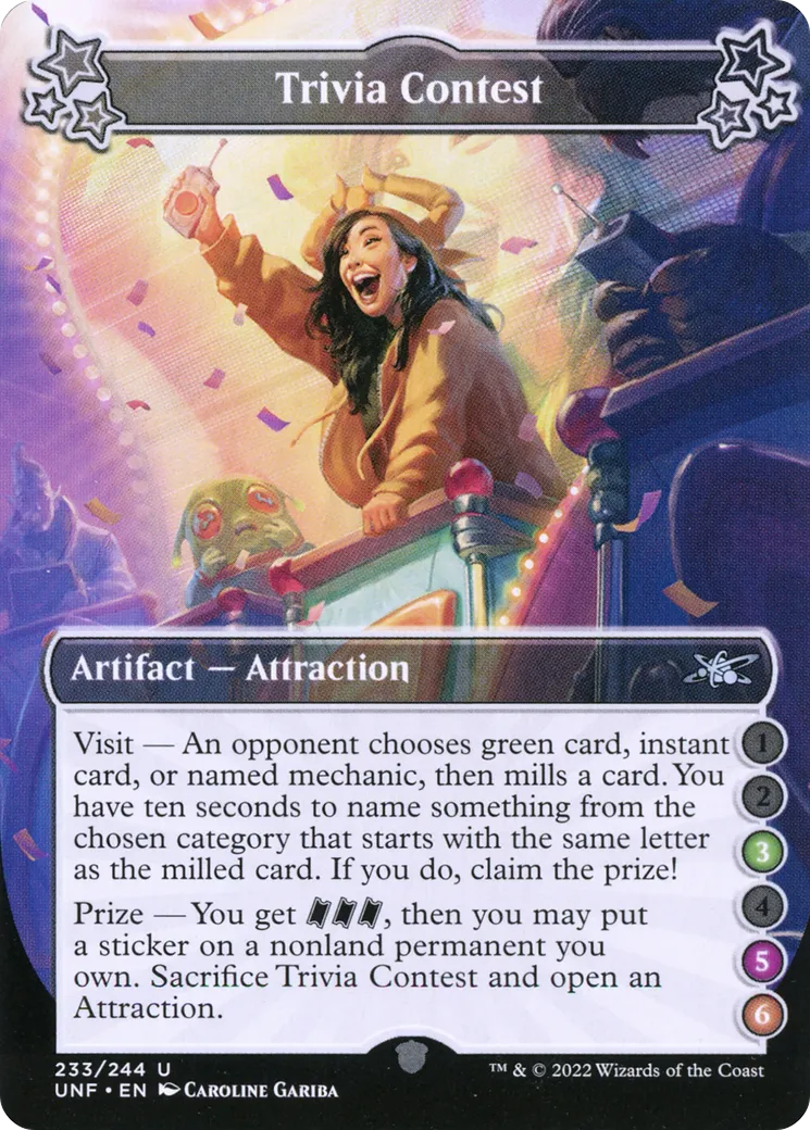 Trivia Contest — Unfinity — Magic: The Gathering