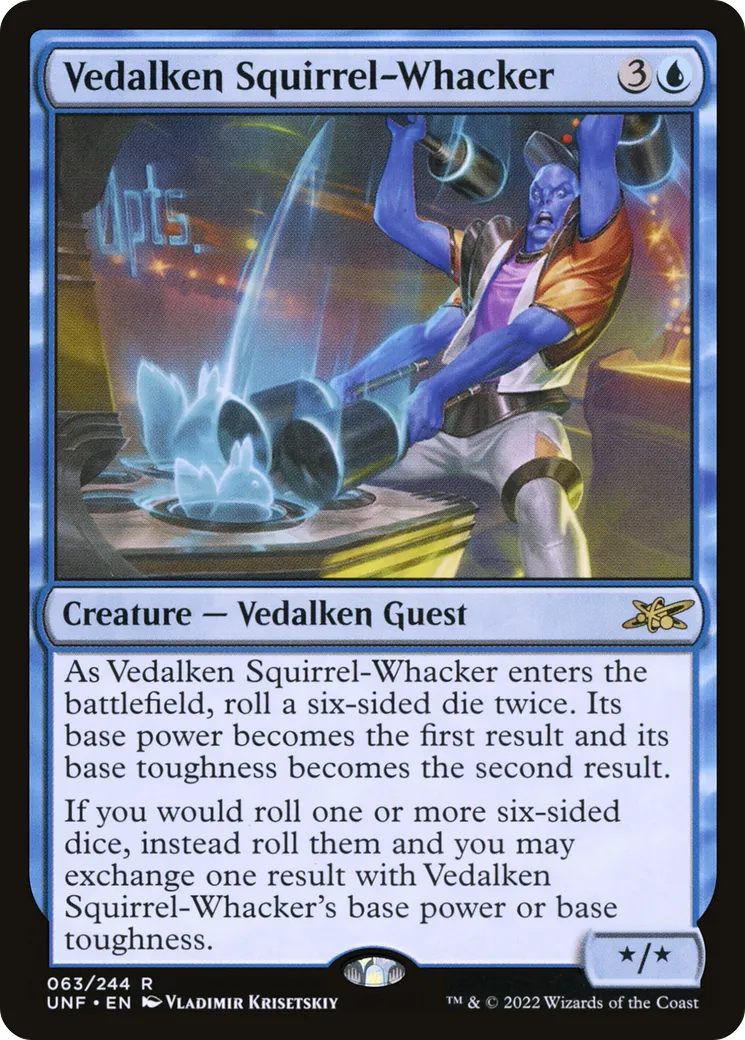 Vedalken Squirrel-Whacker — Unfinity — Magic: The Gathering