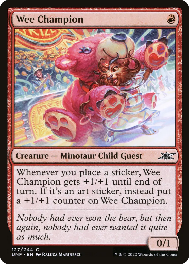 Wee Champion — Unfinity — Magic: The Gathering