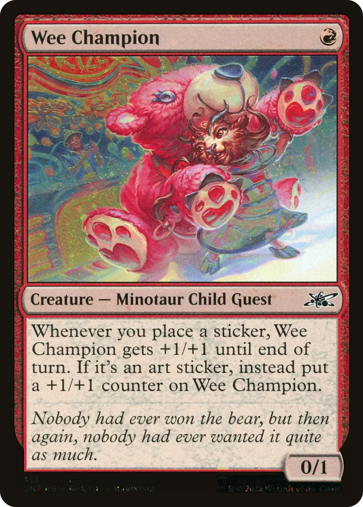 Wee Champion — Unfinity — Magic: The Gathering