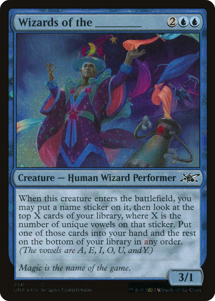 Wizards of the _____ — Unfinity — Magic: The Gathering