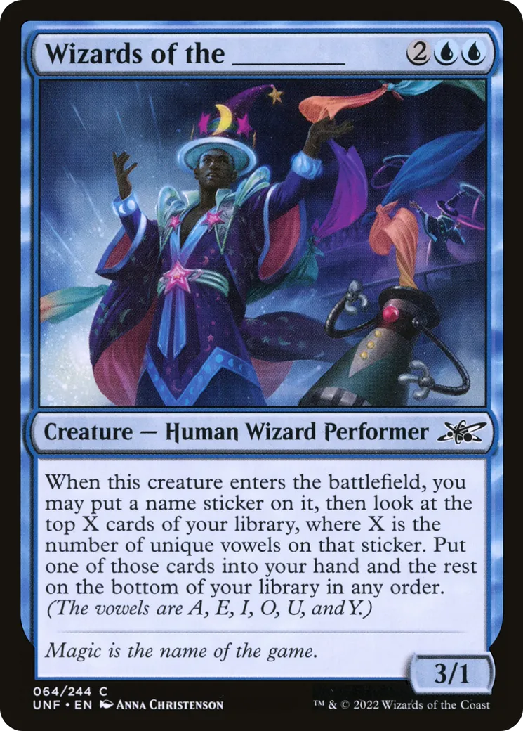 Wizards of the _____ — Unfinity — Magic: The Gathering