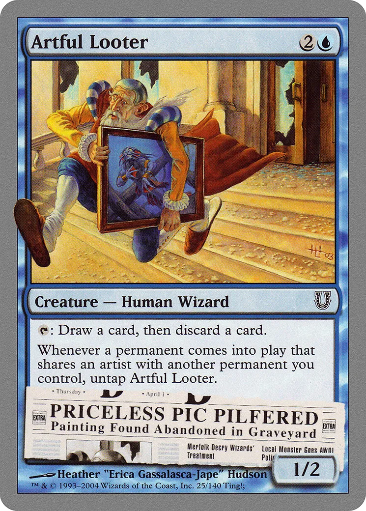 Artful Looter — Unhinged — Magic: The Gathering