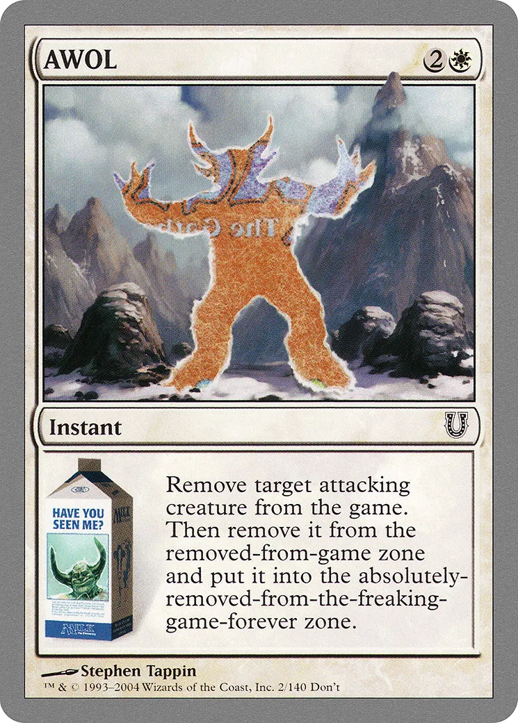 AWOL — Unhinged — Magic: The Gathering