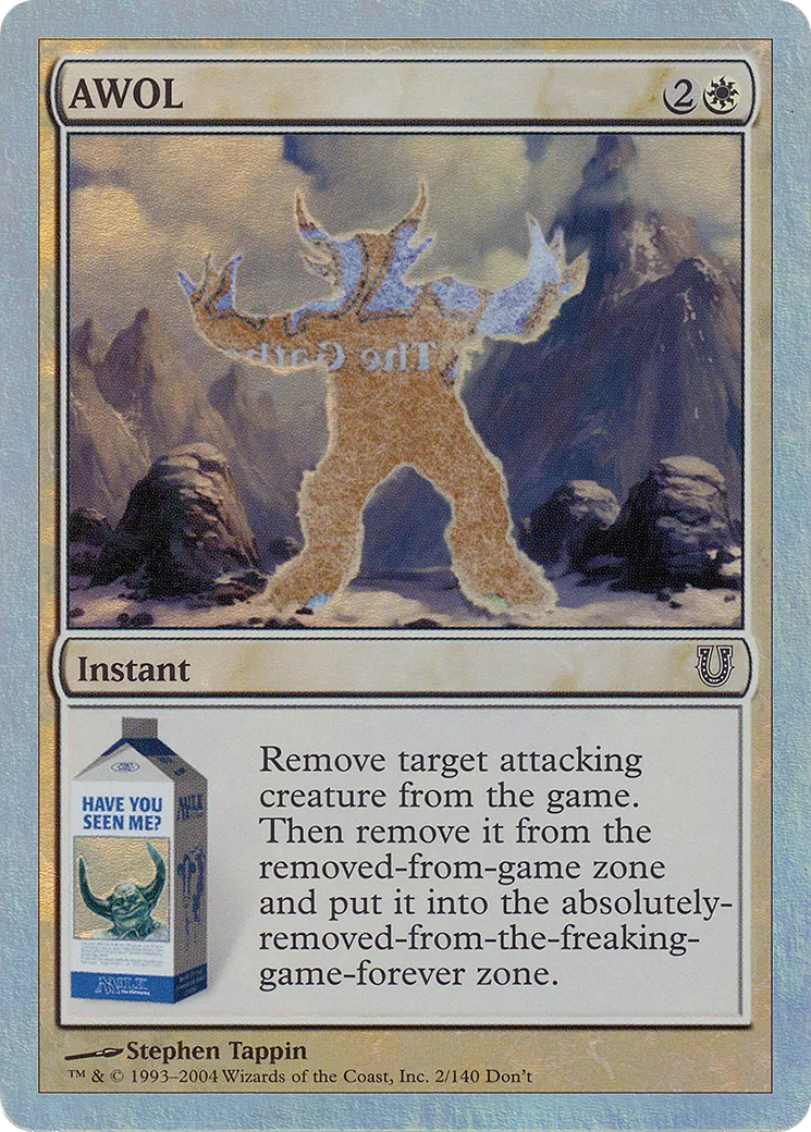 AWOL — Unhinged — Magic: The Gathering