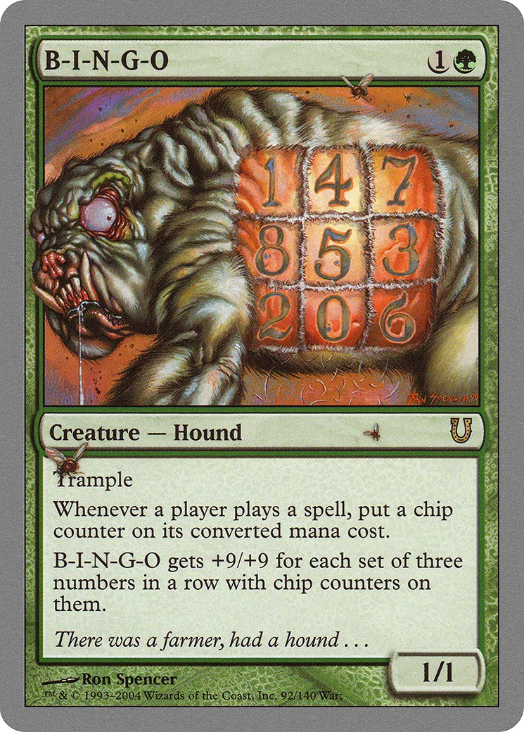 B-I-N-G-O — Unhinged — Magic: The Gathering