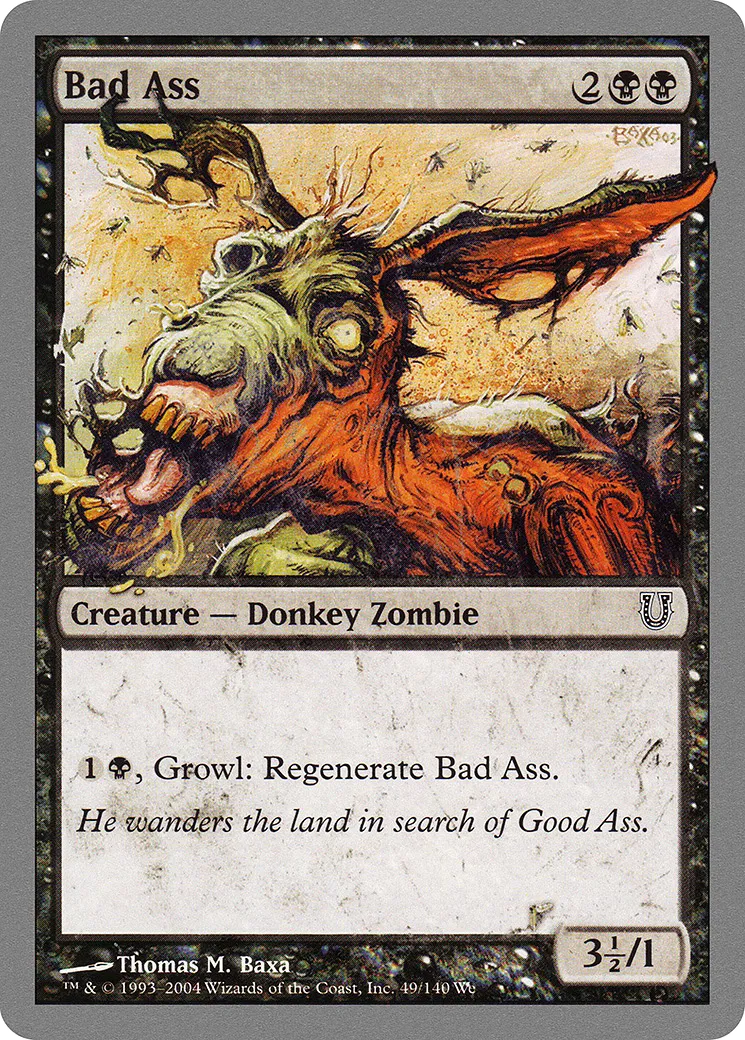Bad Ass — Unhinged — Magic: The Gathering