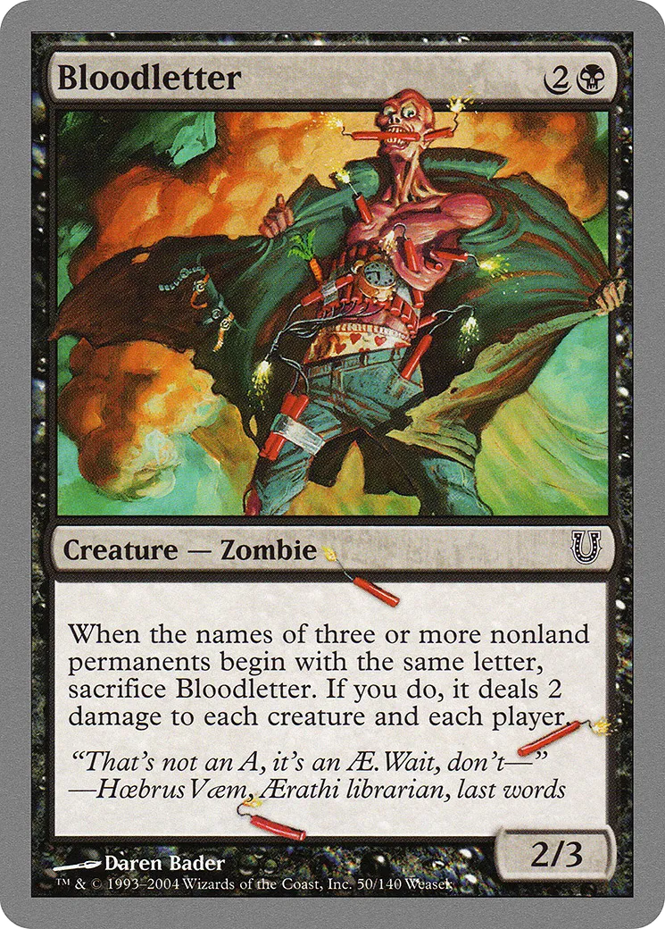 Bloodletter — Unhinged — Magic: The Gathering