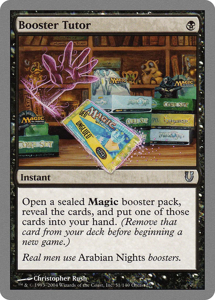 Booster Tutor — Unhinged — Magic: The Gathering