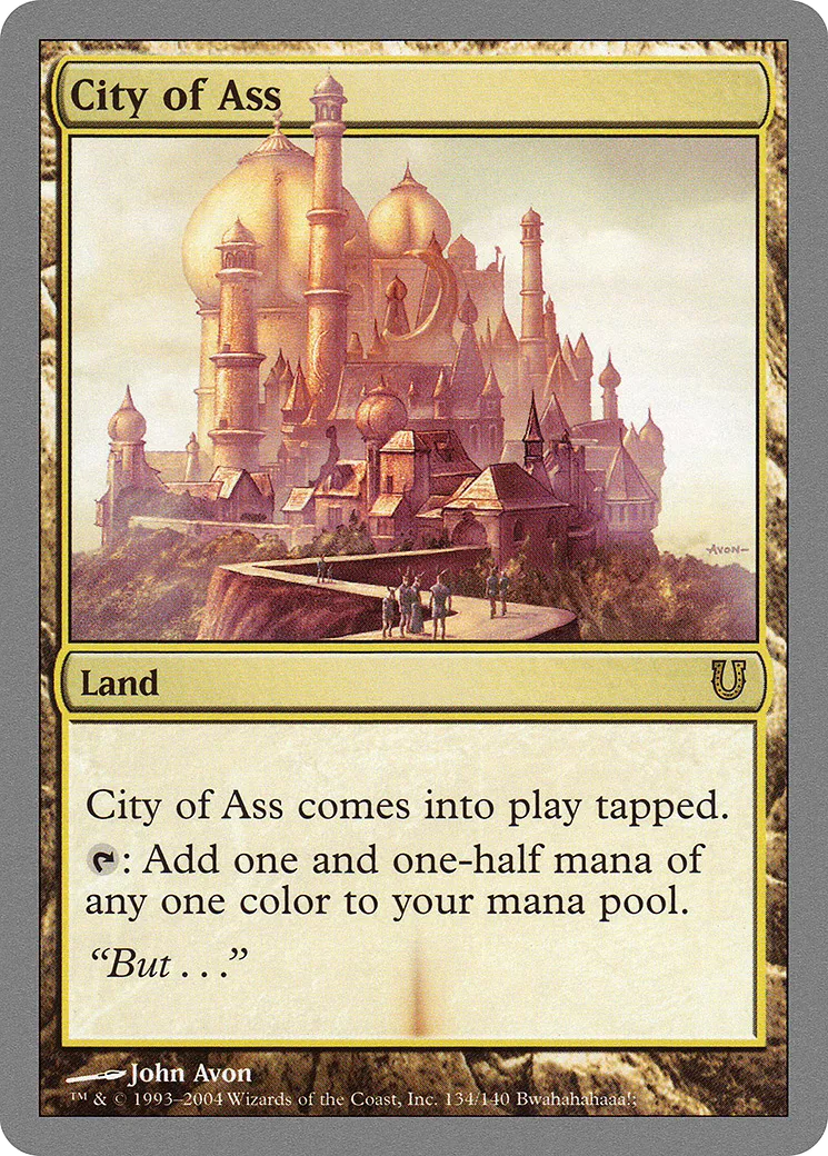 City of Ass — Unhinged — Magic: The Gathering