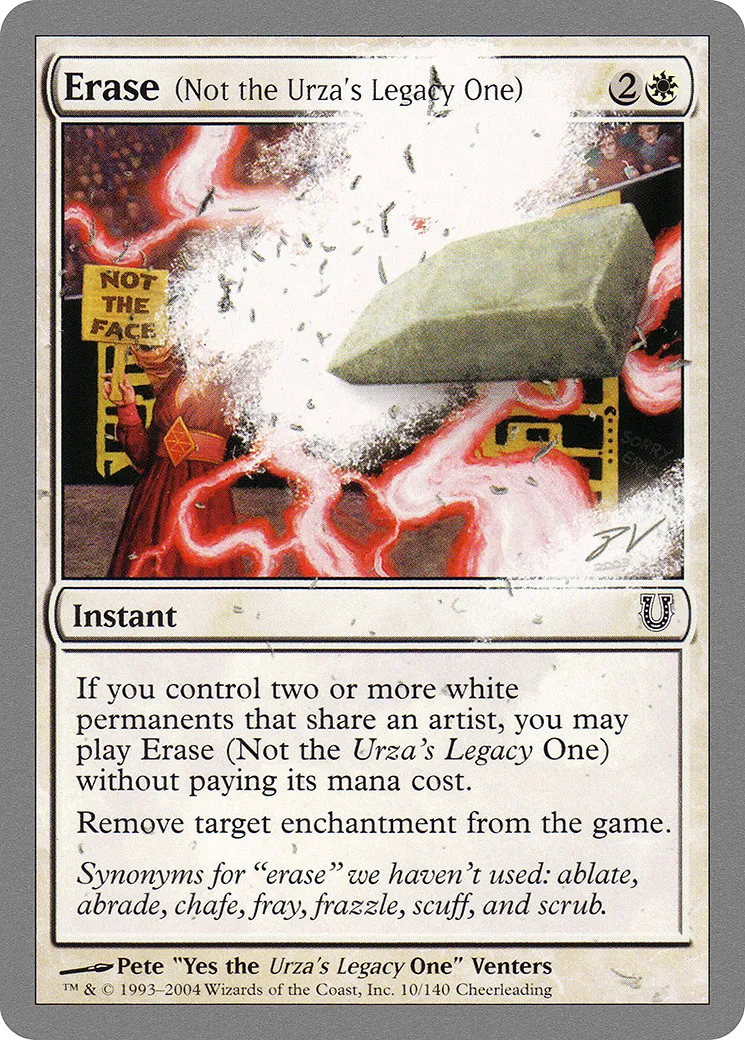Erase (Not the Urza's Legacy One) — Unhinged — Magic: The Gathering