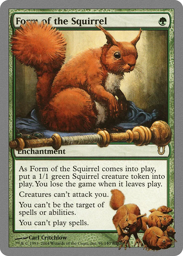 Form of the Squirrel — Unhinged — Magic: The Gathering