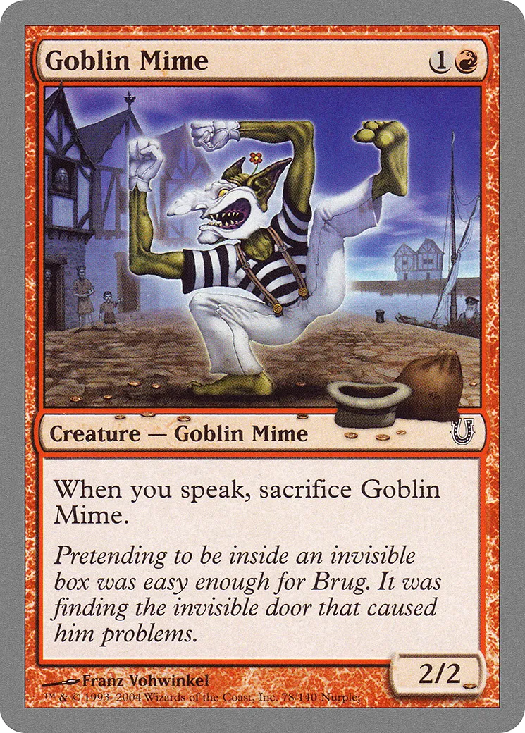 Goblin Mime — Unhinged — Magic: The Gathering
