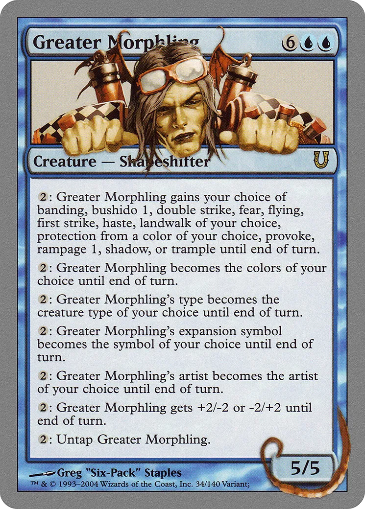 Greater Morphling — Unhinged — Magic: The Gathering