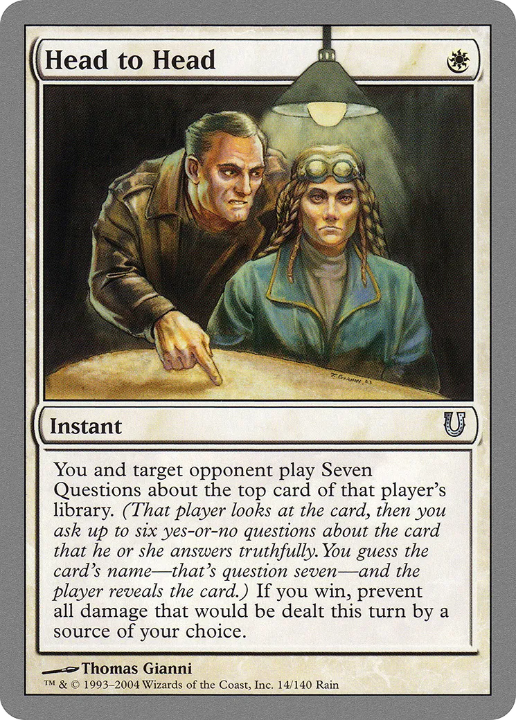 Head to Head — Unhinged — Magic: The Gathering
