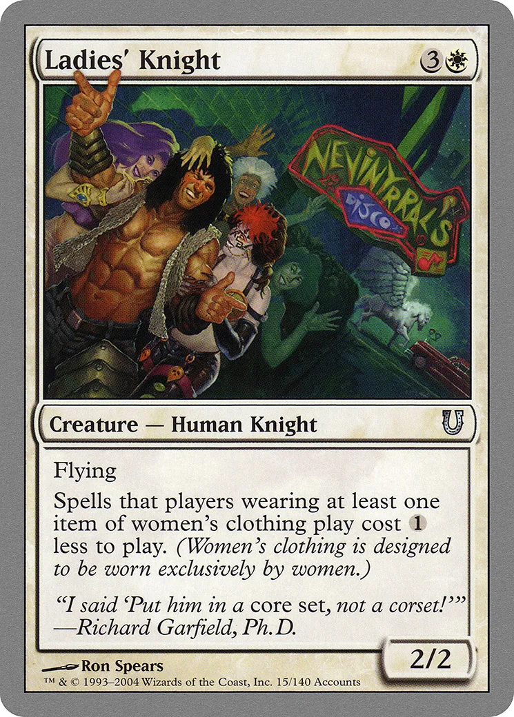 Ladies' Knight — Unhinged — Magic: The Gathering