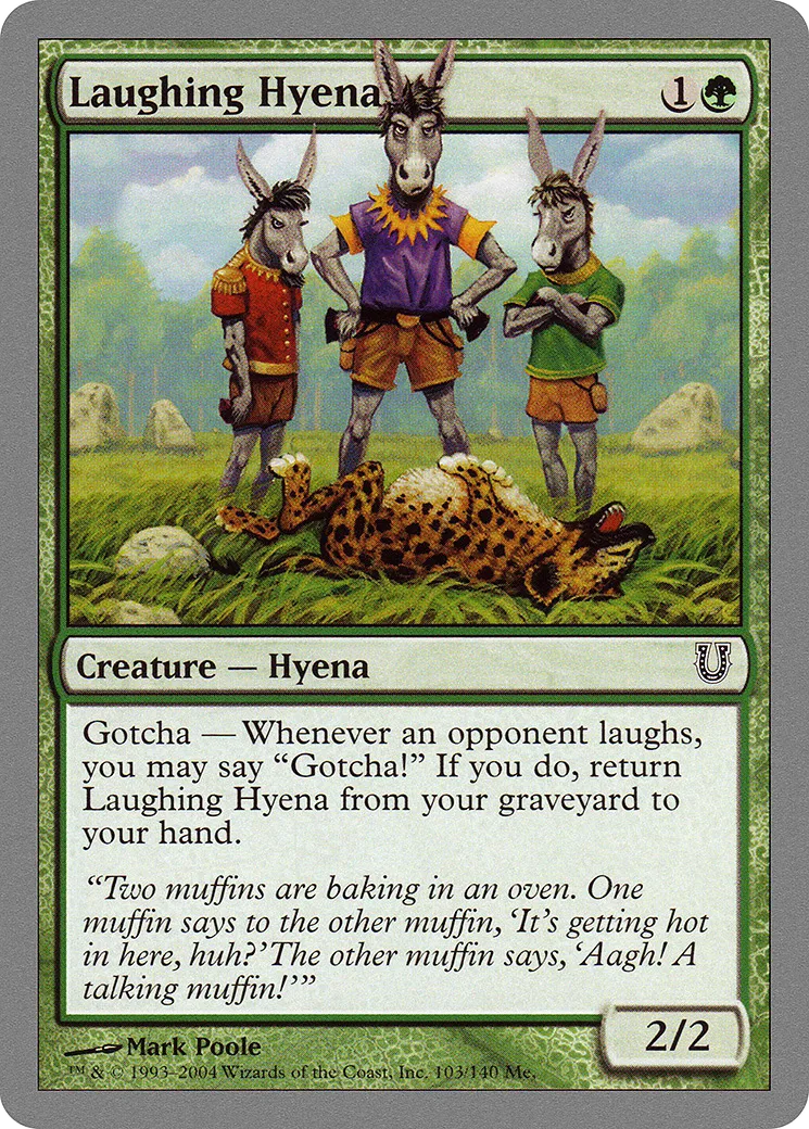Laughing Hyena — Unhinged — Magic: The Gathering