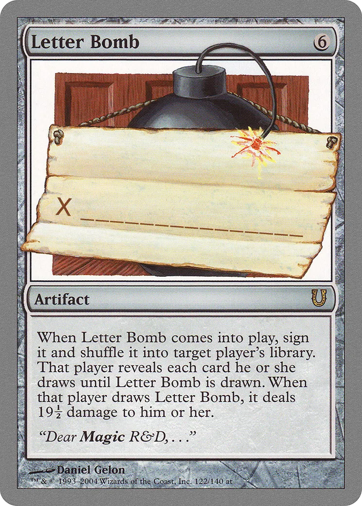 Letter Bomb — Unhinged — Magic: The Gathering