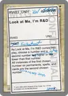 Product image for Look at Me, I'm R&D