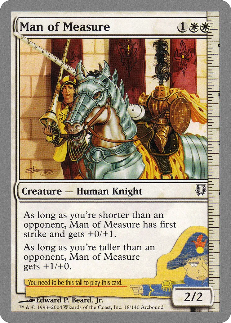 Man of Measure — Unhinged — Magic: The Gathering