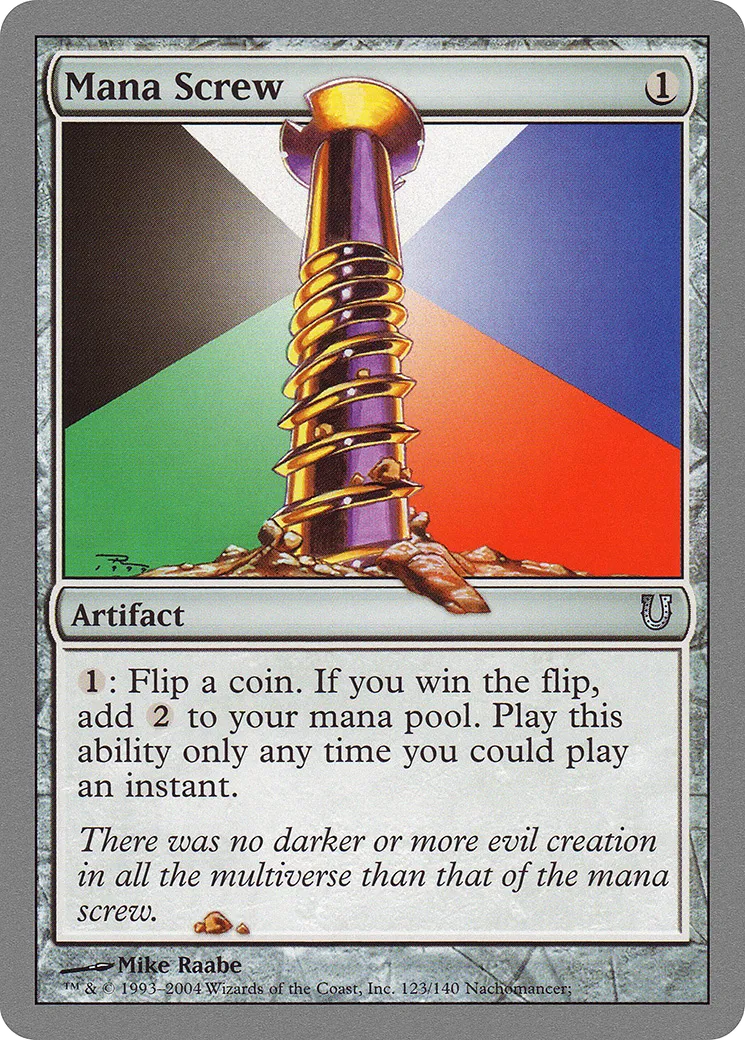 Mana Screw from Unhinged - Magic: The Gathering