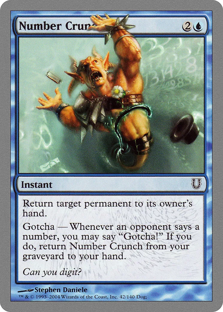 Number Crunch — Unhinged — Magic: The Gathering