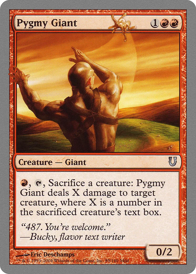 Pygmy Giant — Unhinged — Magic: The Gathering
