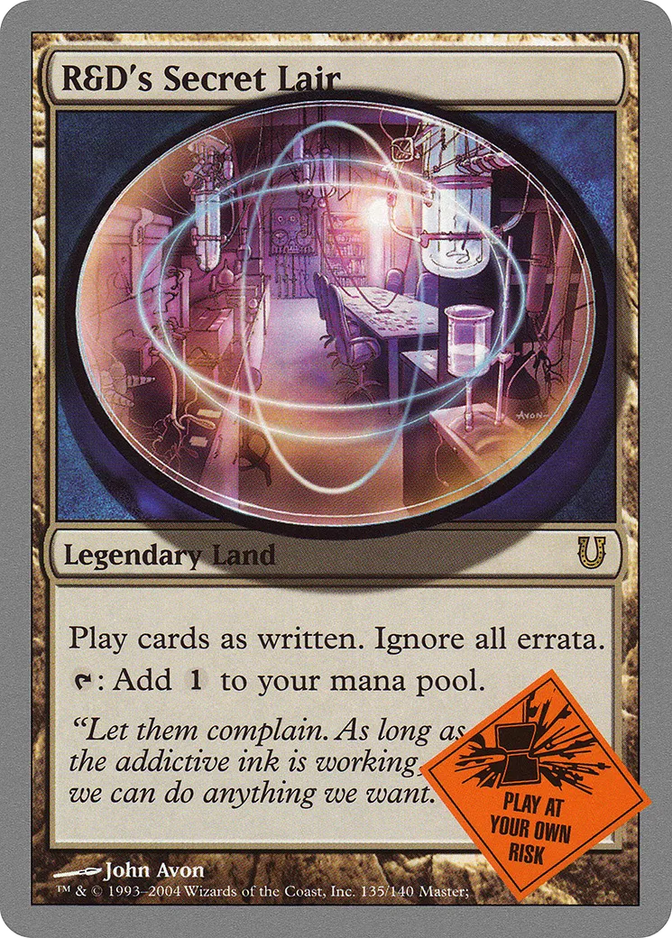 R&D's Secret Lair — Unhinged — Magic: The Gathering