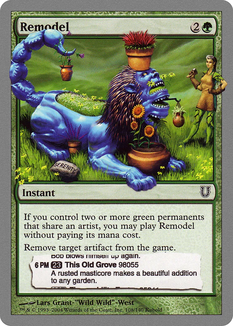 Remodel — Unhinged — Magic: The Gathering