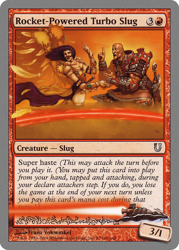 Rocket-Powered Turbo Slug — Unhinged — Magic: The Gathering