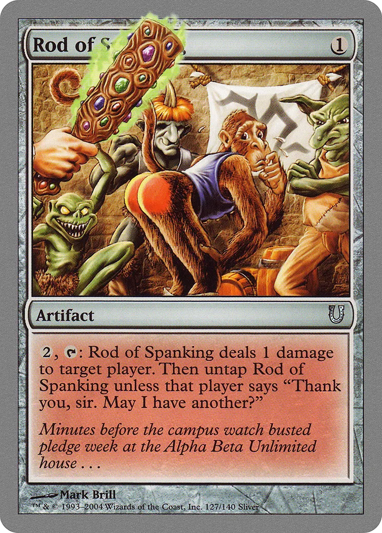 Rod of Spanking — Unhinged — Magic: The Gathering