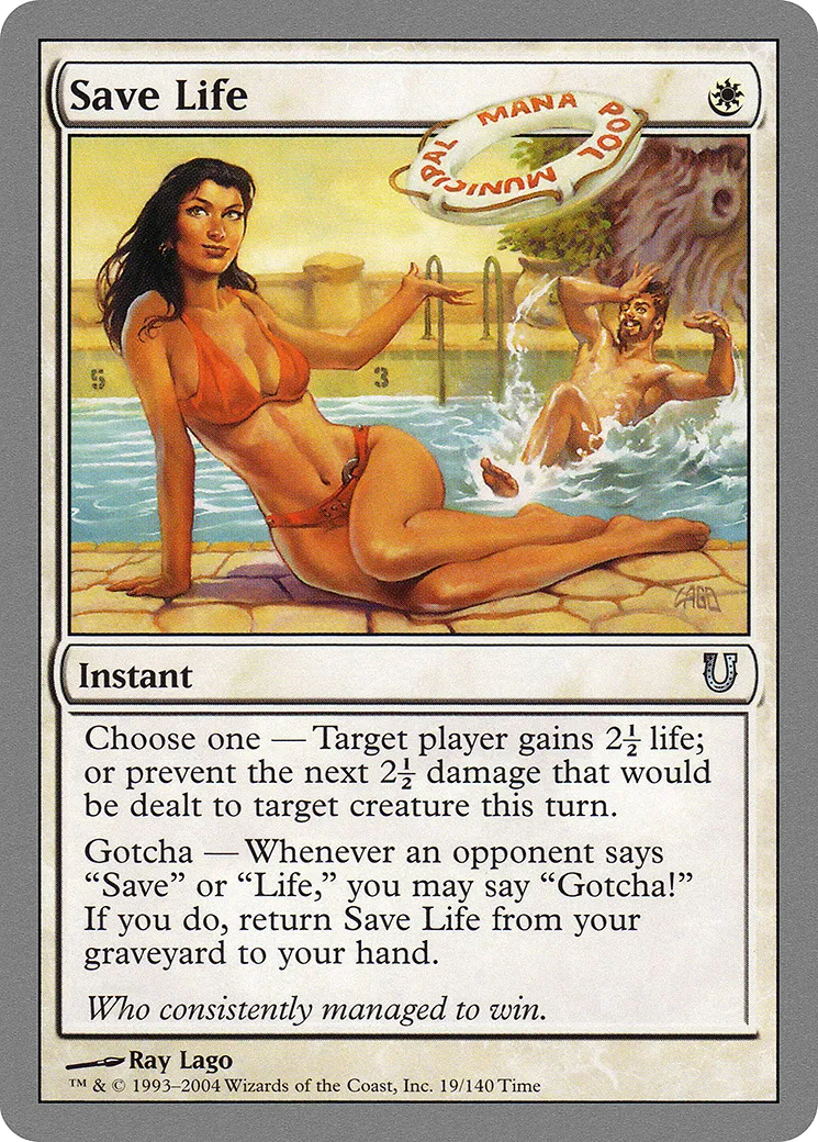 Save Life — Unhinged — Magic: The Gathering