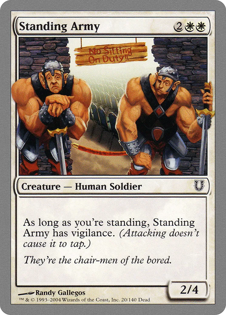 Standing Army — Unhinged — Magic: The Gathering