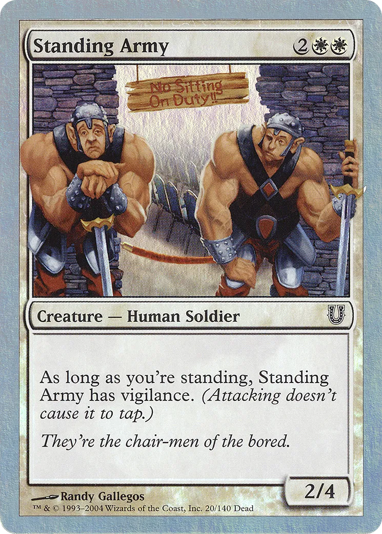 Standing Army — Unhinged — Magic: The Gathering