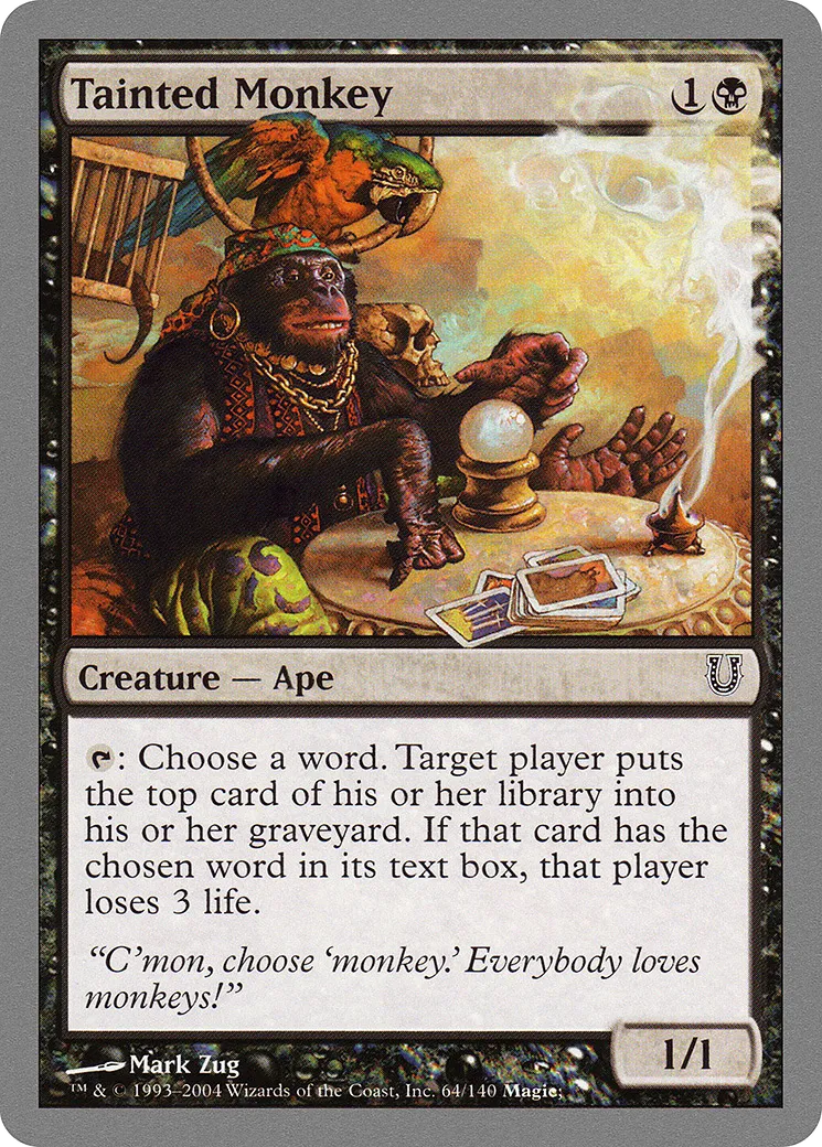 Tainted Monkey — Unhinged — Magic: The Gathering