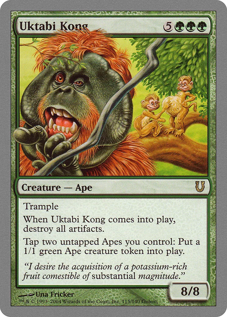 Uktabi Kong — Unhinged — Magic: The Gathering