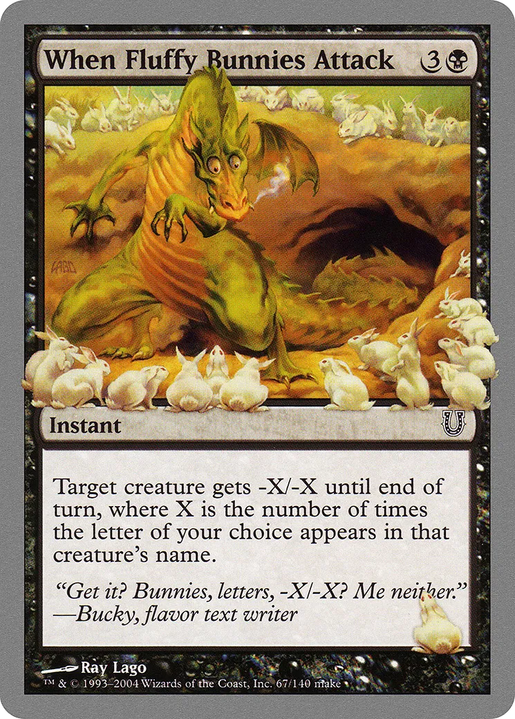 When Fluffy Bunnies Attack — Unhinged — Magic: The Gathering