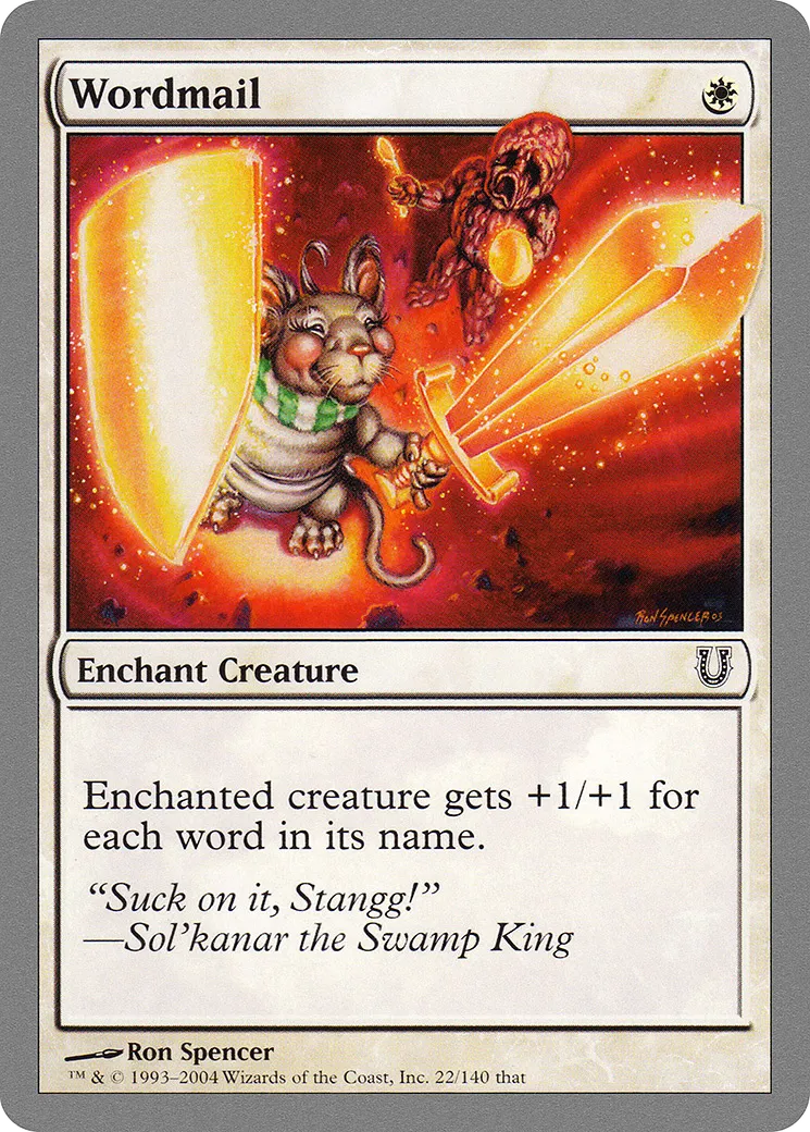 Wordmail — Unhinged — Magic: The Gathering
