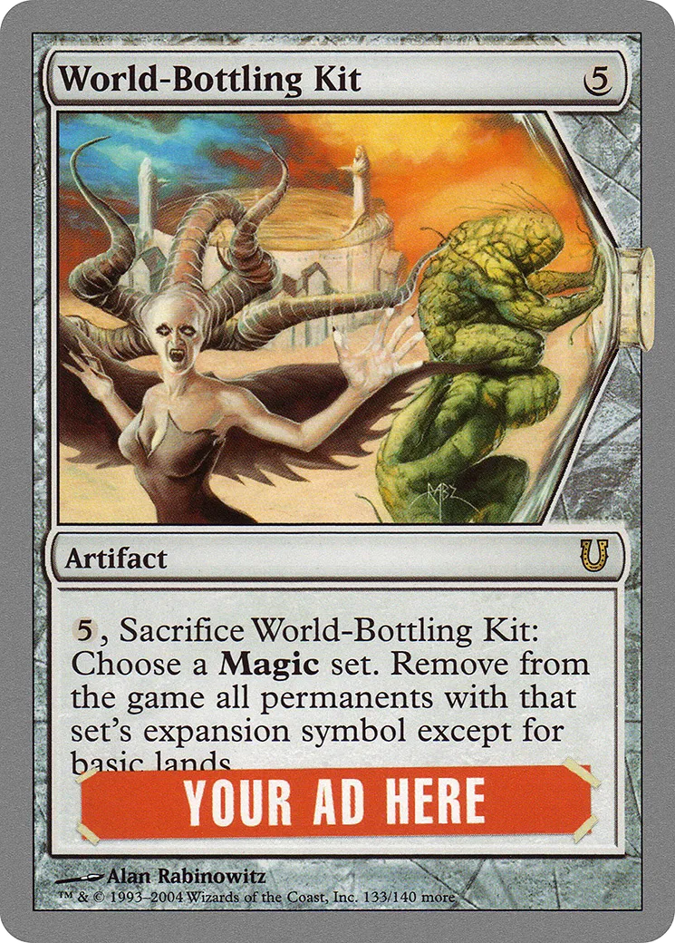 World-Bottling Kit — Unhinged — Magic: The Gathering